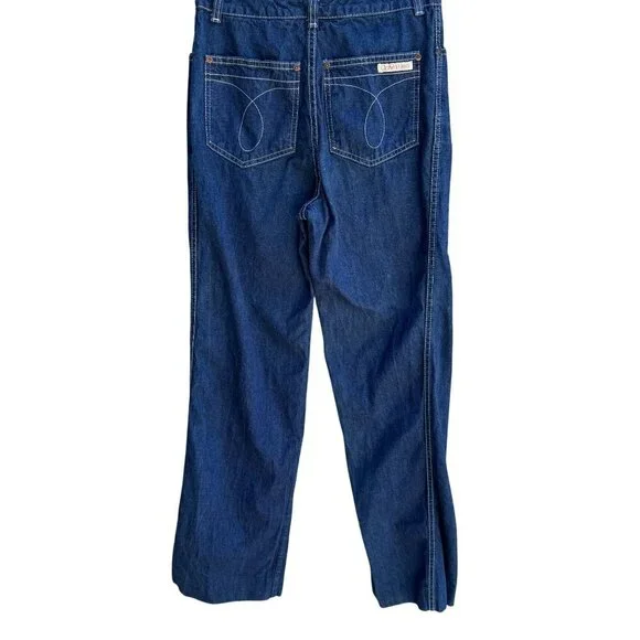 Calvin Klein Vintage 70s 80s Womens High-Waisted Blue Denim Straight Leg Jeans‎ - Picture 2 of 8